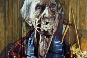 ‘Portrait of Colin McLuckie’ 2013, from ‘Burnsiana, Artworks and Poetry Inspired by the Life of Robert Burns’ by Calum Colvin and Rab Wilson.